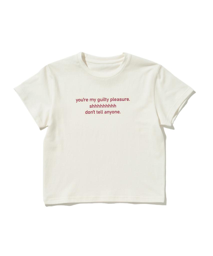 LOTSYOU Lotsyou_Guilty Pleasure Baby T-Shirt Ivory