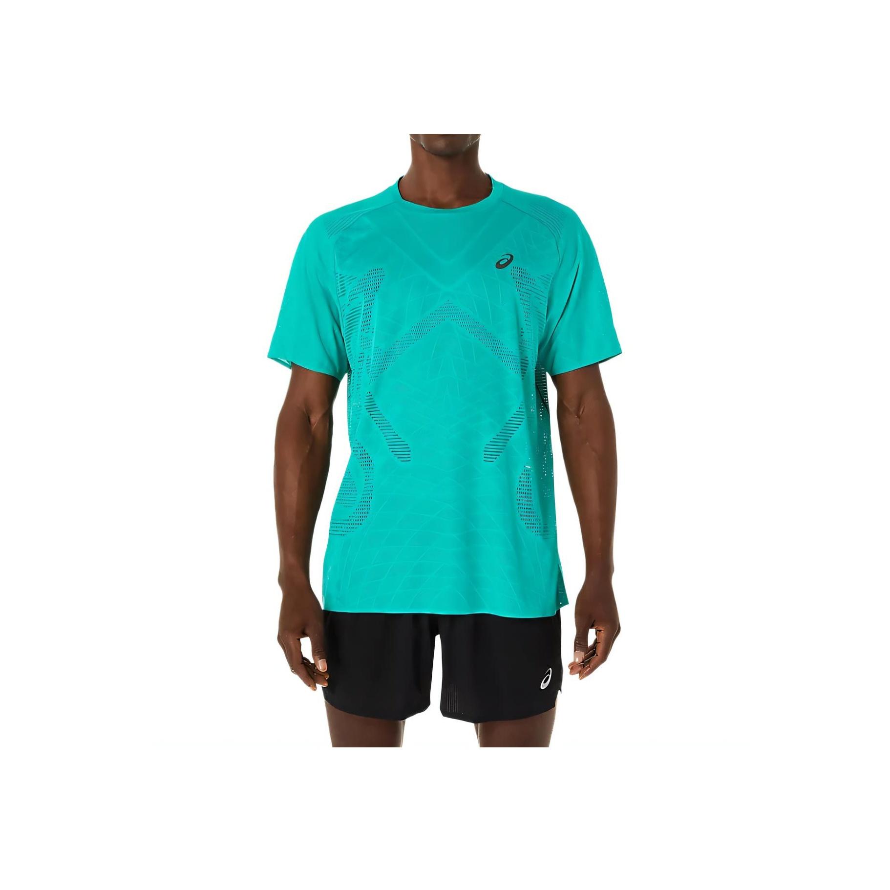 

New ASICS T Shirts Men s Turquoise 2011D286-400 S