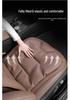 Breathable Nappa Leather Lumbar Support Car Seat Cushion for Mercedes-Benz & BMW