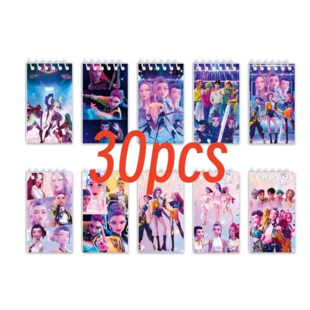 10-55 Adet Kpop DemonCoil Defter Anime Huntrix Kitap Defteri Dekoratif Parti Hediyesi Misafir Doğum Günü Partisi Malzemeleri Kpop Savaşçısı