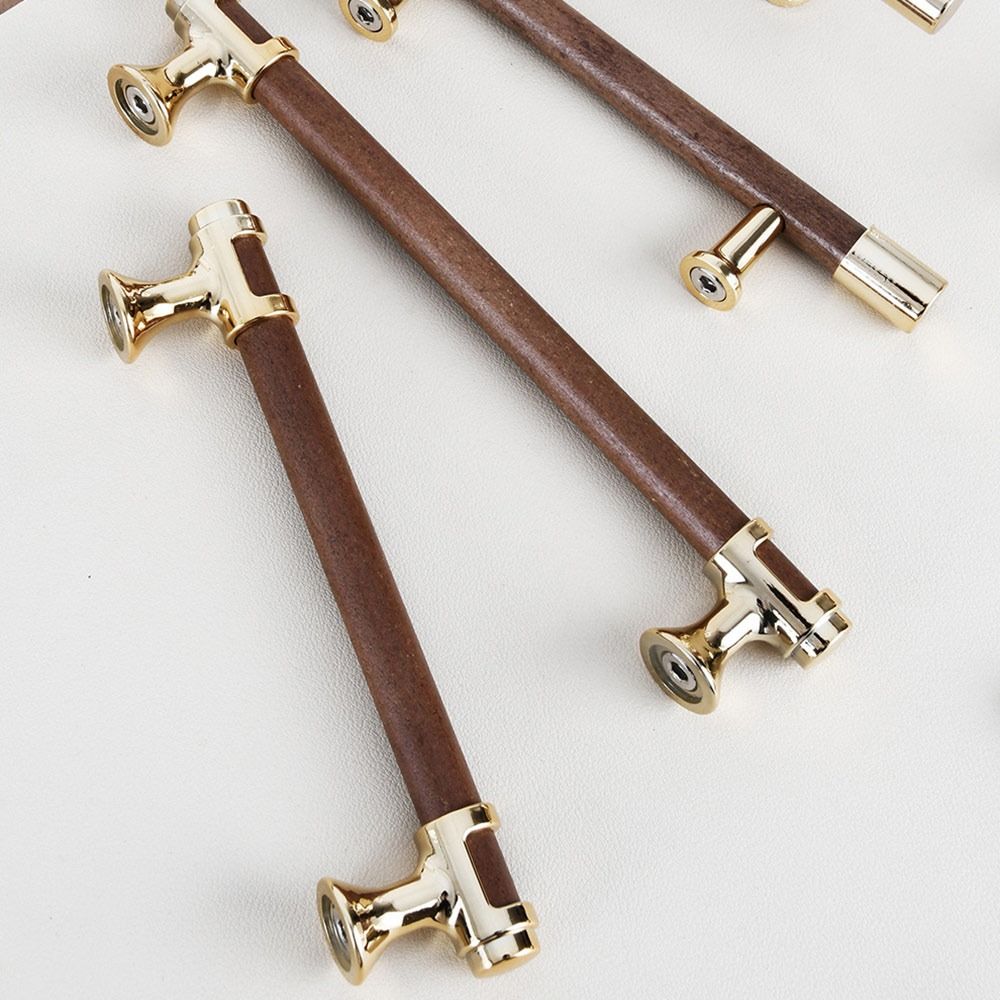 Solid Wooden Kitchen Cabinet Handles Multifunctional Cabinet Pulls Modern Door Handles Cupboard