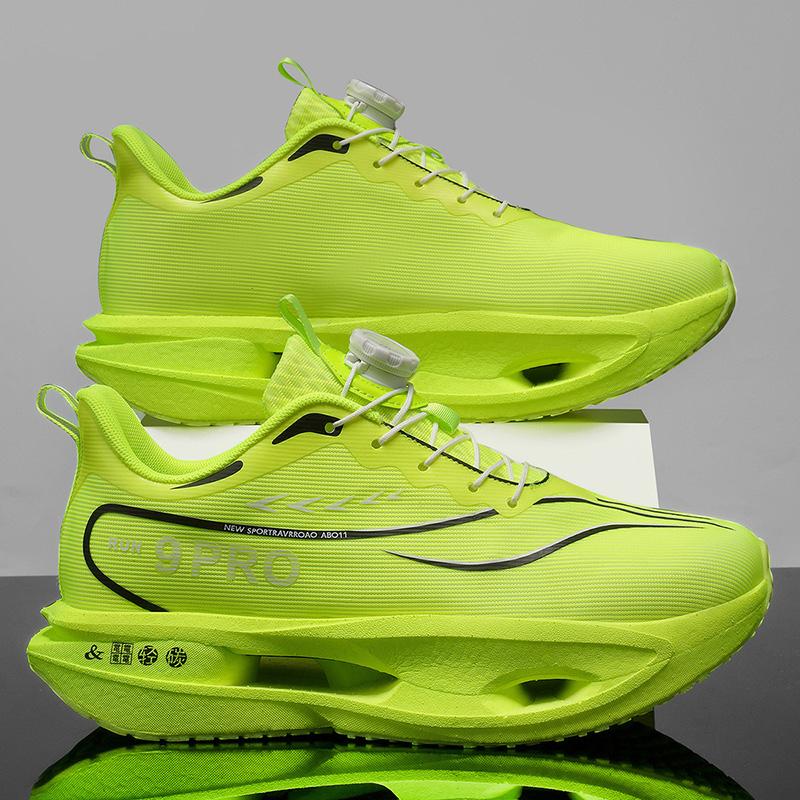 Sports Running Shoes Man Carbon Plate Jogging Sneakers Shock-Absorbing Marathon Racing Athletics Training Walking Casual Shoes
