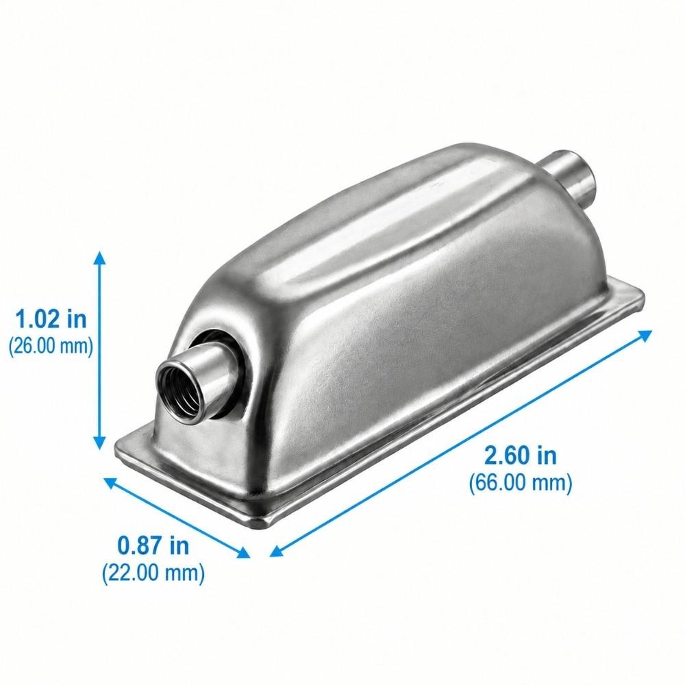 5PCS Metal Snare Drum Lugs Silver Double End Lugs Durable Drum Replacement Parts  For Drum