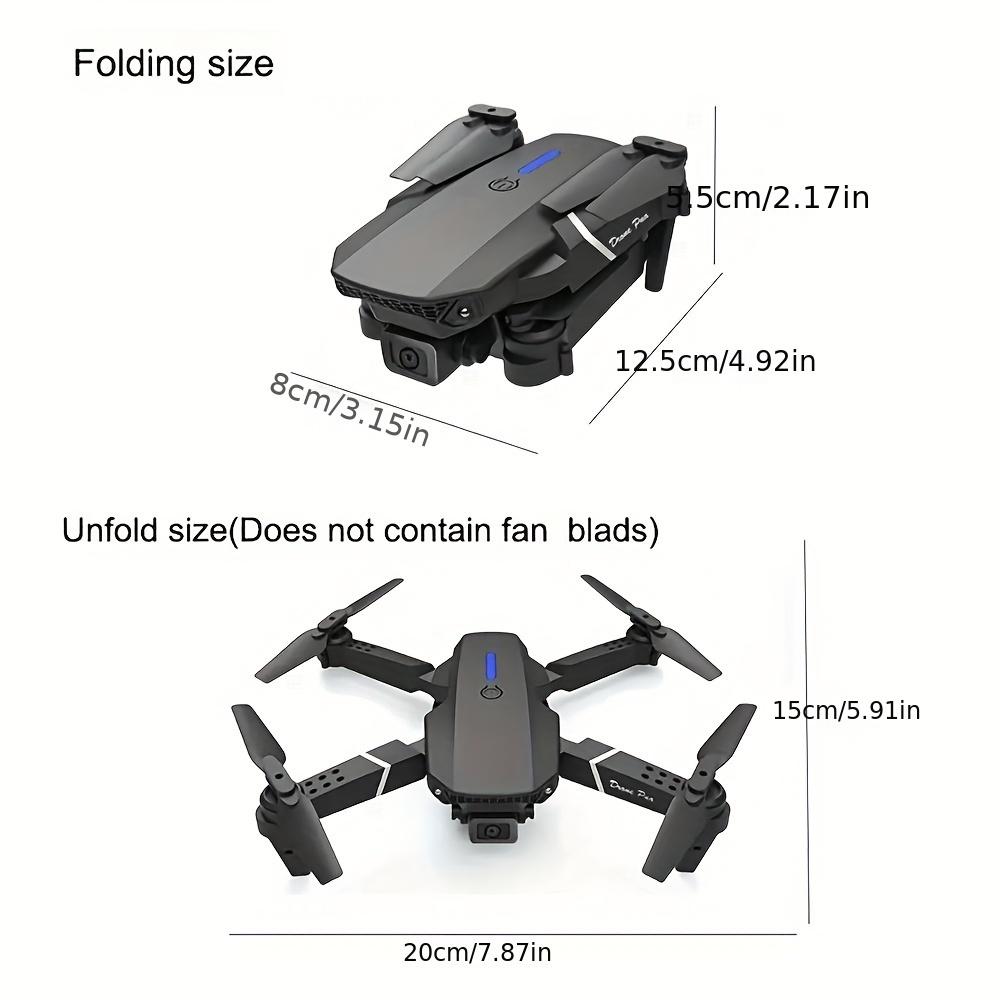 2025 New E88 Pro WIFI FPV Drone Camera Height Hold RC Foldable Quadcopter for Halloween, Thanksgiving, Christmas, Gifts