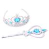 Children's Two-Piece Set: Princess Crown and Magic Wand - Frozen Inspired, Fairy Tale Friends Theme