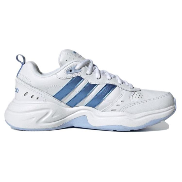 Adidas Neo Strutter PU Leather Casual Low-Top Sneakers Women Sneakers Blue HQ1824