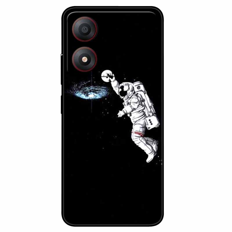 Pour ZTE Blade A34 4G Coque Anti-choc TPU Silicone Souple Housse de Téléphone pour ZTE Blade A 34 Funda Peinte pour BladeA34 Capa de Luxe