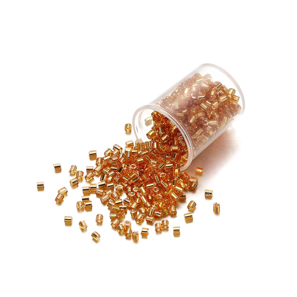 1800pcs/lot 2mm Hole 1mm Japanese Small Seed Beads Hexagon Czech Glass Loose Cyclinder Beads For DIY Jewelry Making Supplies