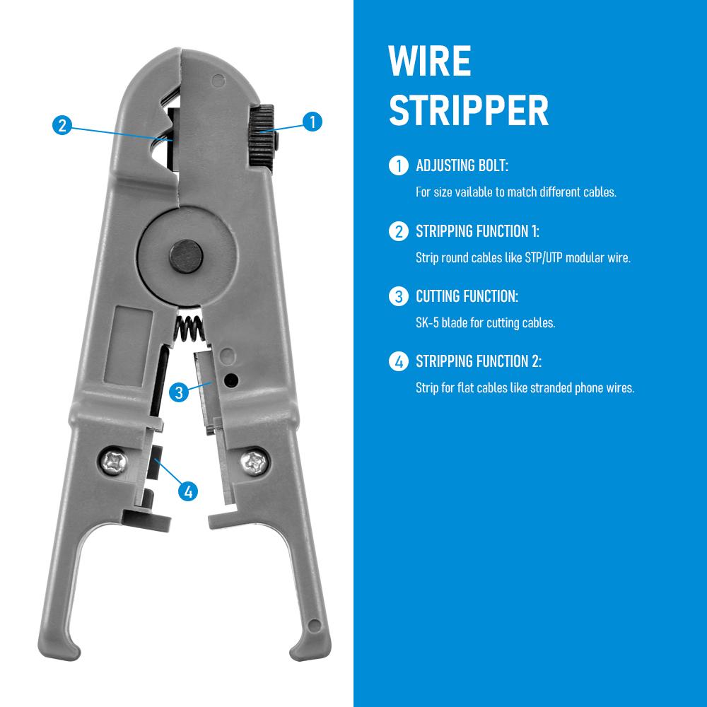 Dispozitiv de dezis cablu coaxial multifuncțional Dispozitiv de dezinfectare a sârmei Dispozitiv de tăiat cabluri de rețea Dispozitiv de tăiat cabluri de rețea Instrument de rețea de peeling rotativ