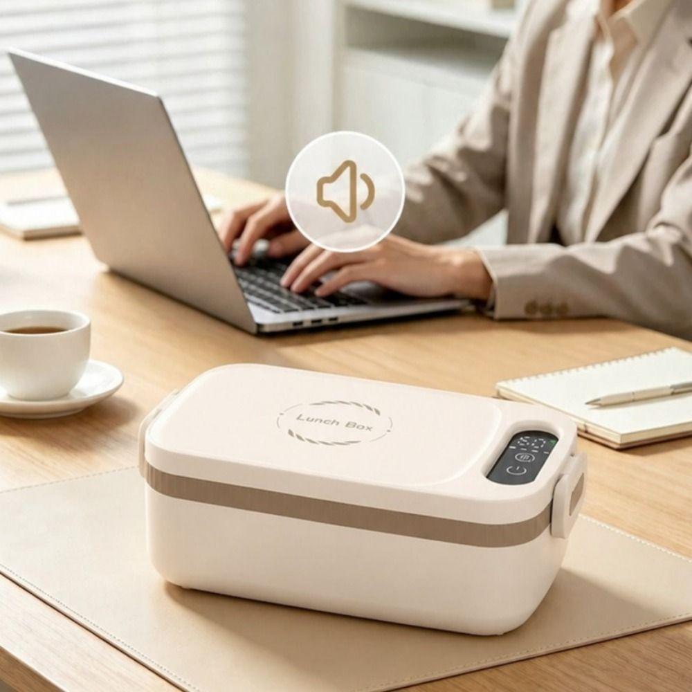 Water-free Wireless Heating Food Container Fast Heating Cordless Food Warmer Travel Meals