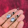 Dendritenopal, Schwarzer Spinell 925 Sterling Silber Edelstein Schmuck, handgefertigte Ohrringe für Thanksgiving