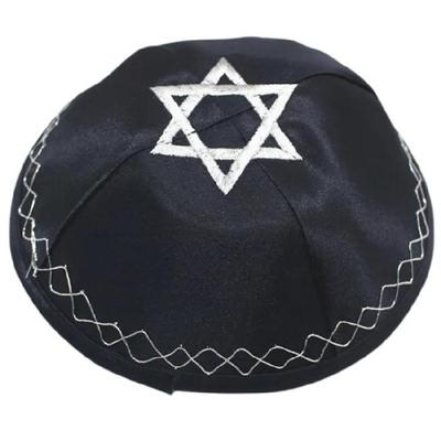 Bestickte Kippa für Herren Atmungsaktive Yarmulke für Synagogenveranstaltungen