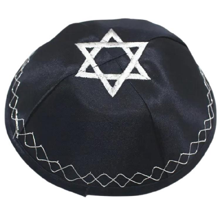 Embroidered Kippa Hat for Men Breathable Israel Yarmulke Hat for Synagogue Event