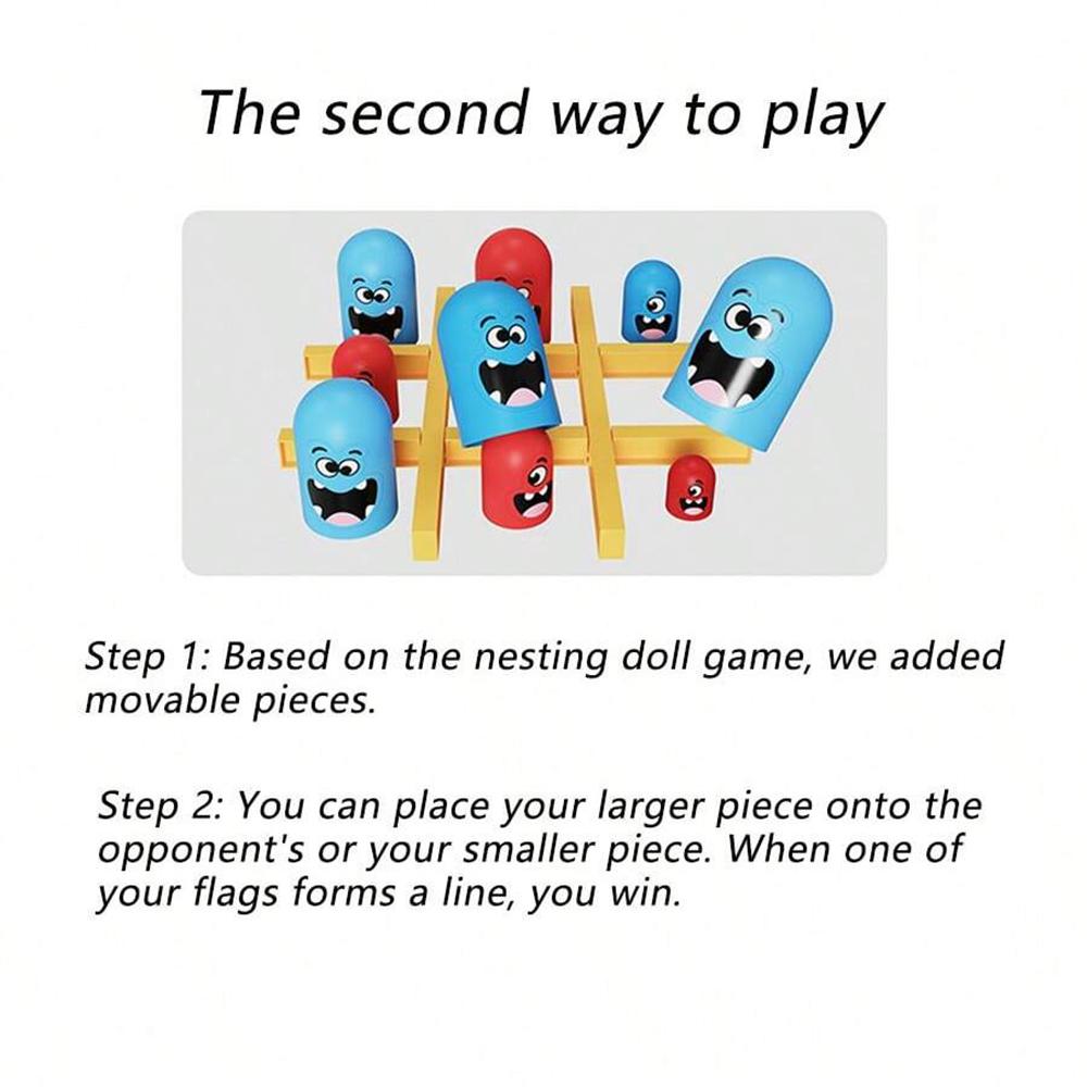 Non-Toxic Funny Table Board Games Tic Tac Toe Intellectual Big Eating Small Chess Interactive Multiplayer Party Games Toys Christmas