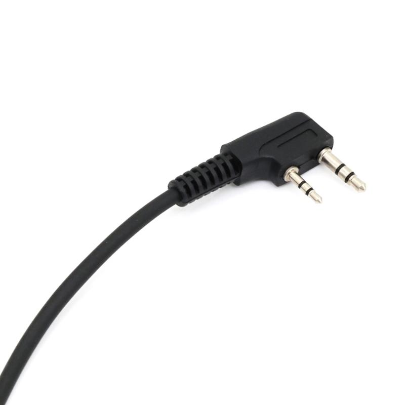 High Sensitivity 2 Pin Hand Speaker Microphone for UV5R 888S Professional Patrol Two Way Radio Communication Work Sites