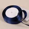 22meter/roll Navy Blue Polyester Satin Ribbon Chrismas Wedding Party Prom Decoration Cake Wrap Ribbons DIY Hair Accessories Bow
