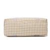 Large Capacity Luggage Bag Canvas Gym Bag Houndstooth Lightweight Storage Bag