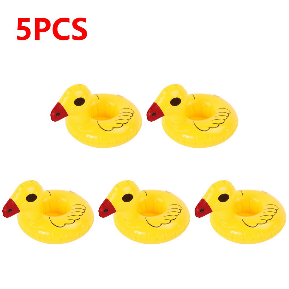 1-5PCS Inflatable Cup Holder Coconut Tree Style Inflatable Drink Coasters Cup Holder Float Cup Stand Pool Accessories
