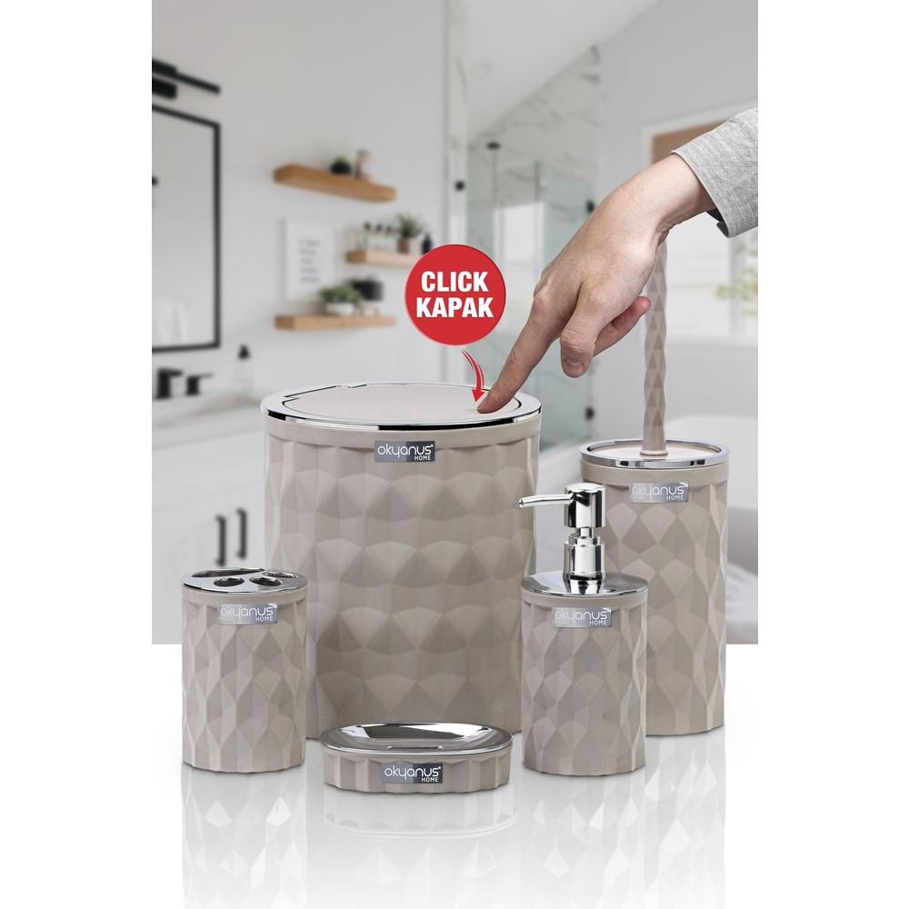 

Набор из 5 наборов для ванной комнаты с хромированными чехлами Diamond Mink Click Cover