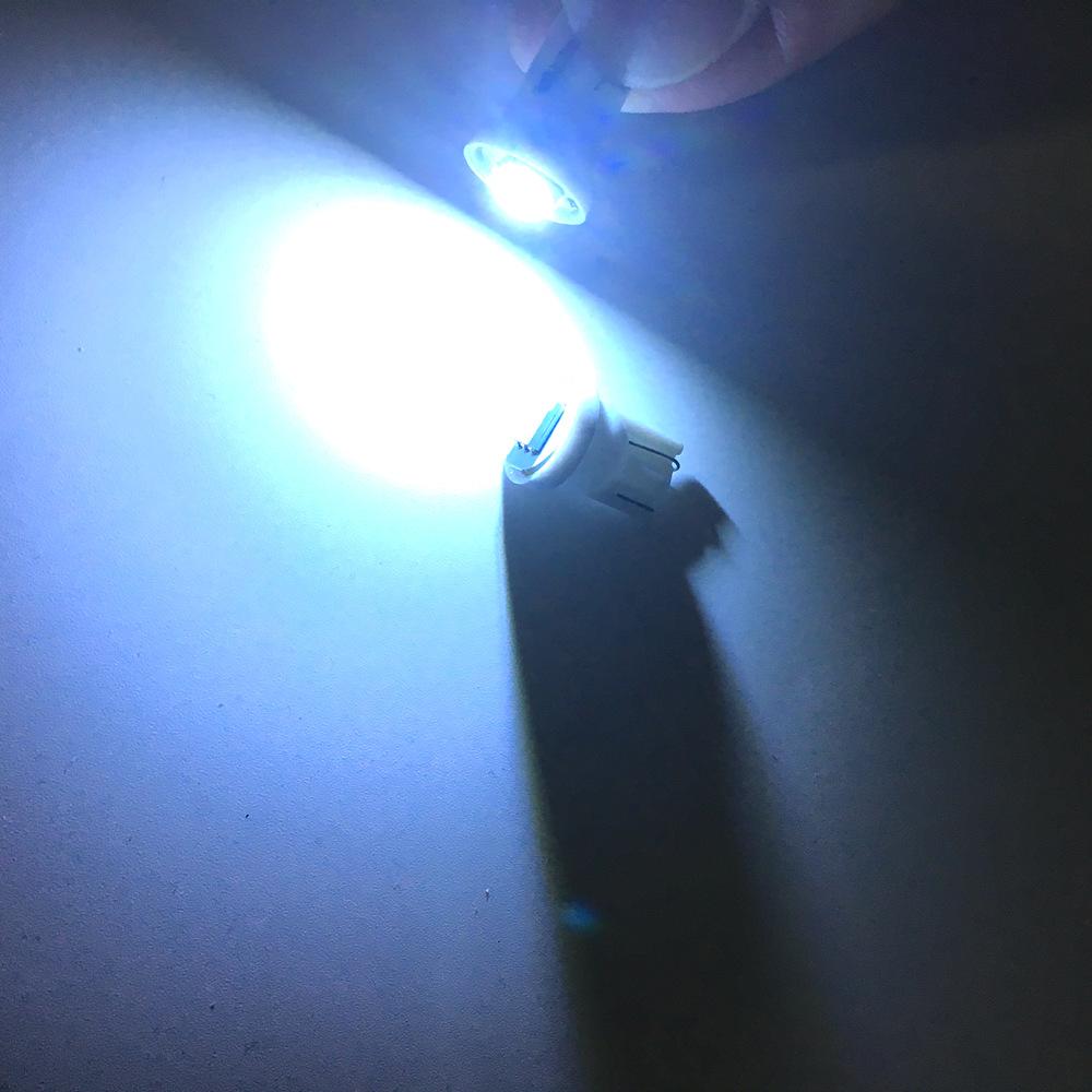 10Pcs Lots T10 W5W 5050 1Smd Car LED White Blue Red Yellow Green Bulb 194 168 192 Dome Lights Wedge Auto Clearance Lamps DC 12V