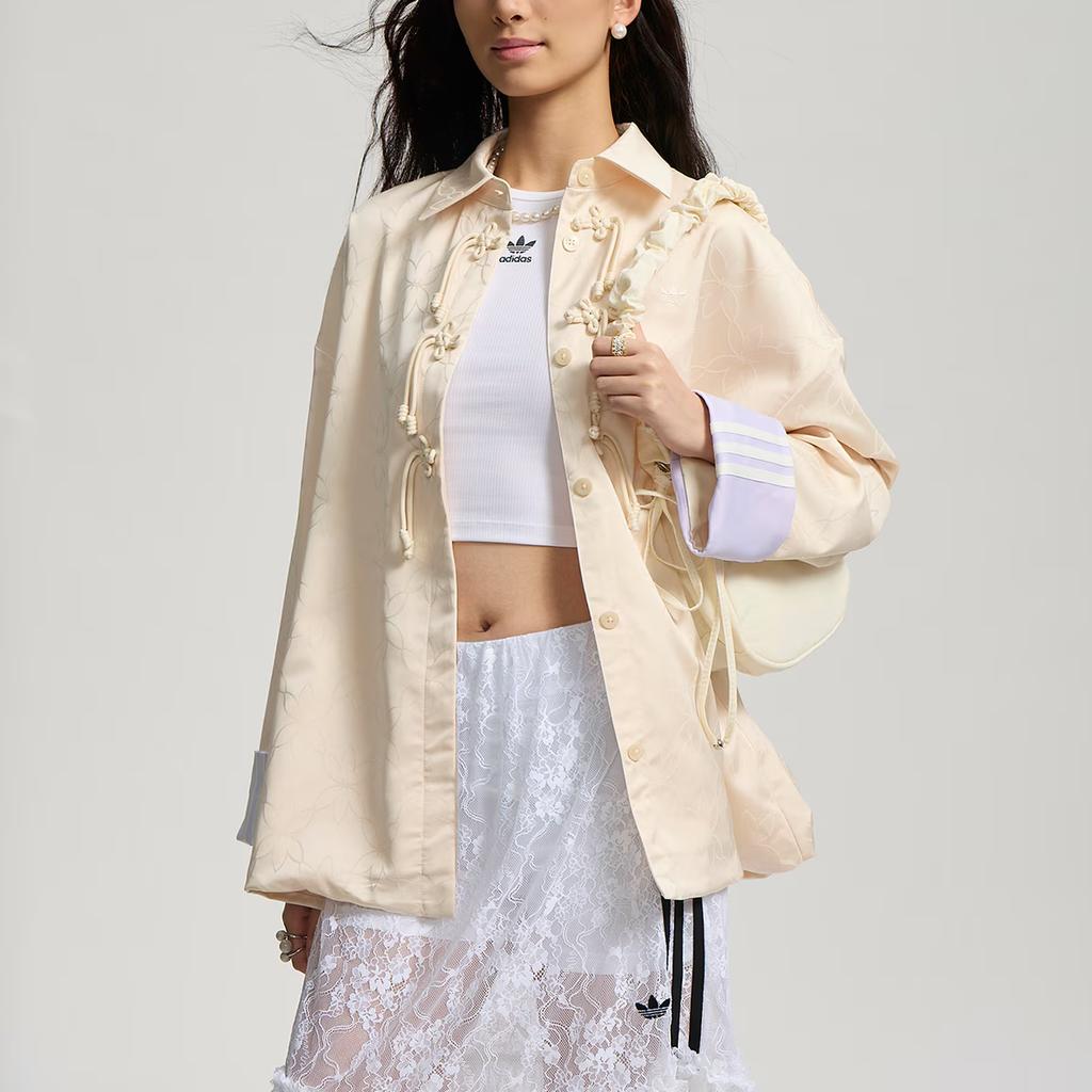 adidas Originals SS25 CN Shirt Loose Fit Sports Long Sleeve Jacket Women Jacket KW1997