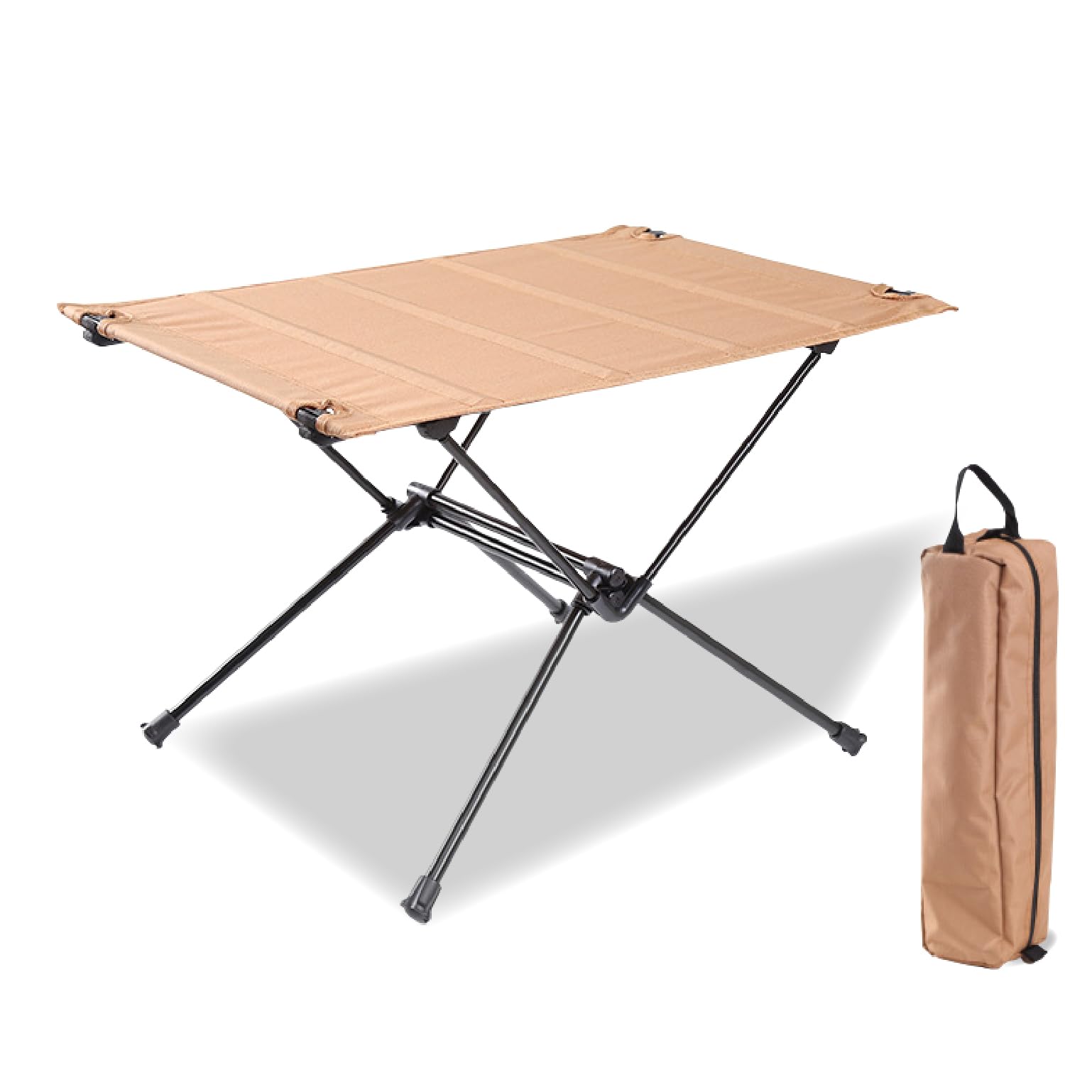 

Ультралегкий портативный переносной стол, легкий, компактный, для хранения, кемпинга, на открытом воздухе [STEPSUNS Table] (Загар)