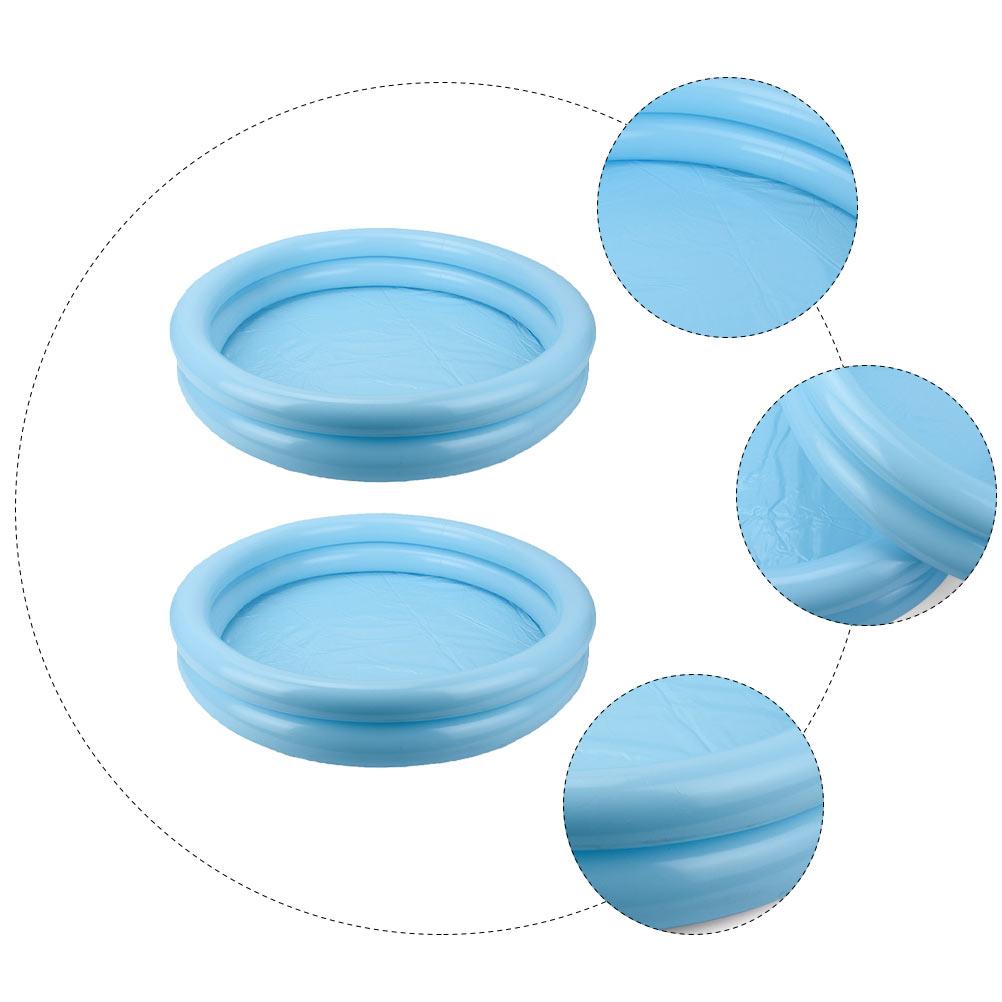 2 Pcs Sandbox Inflatable Child Toy Toys Portable Pool Tray Plastic Fishing Game