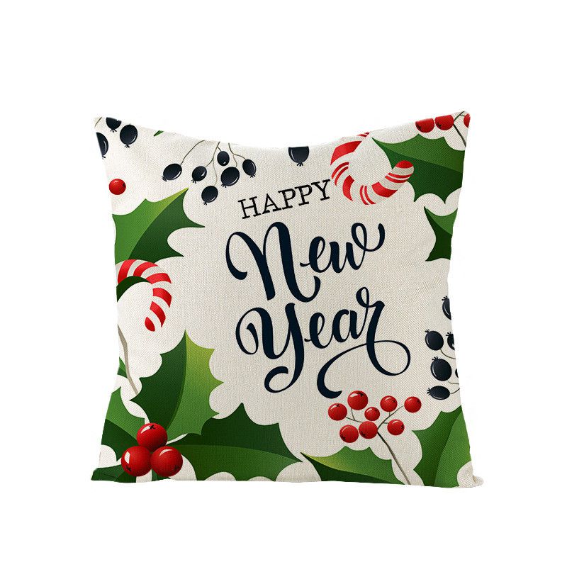 Premium Quality 18" Christmas Cushion Cover In Eco-friendly Linen For Holiday Decor