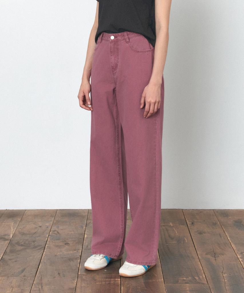 Siyajyu Sijn6107 Vintage Cotton Washed Pants_Dusty Purple