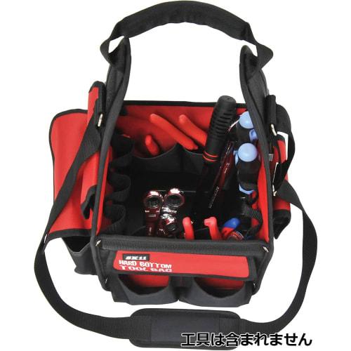 SK11 Tool Bag PRO HB Hard Bottom with Tape and Convex Holder, Interior Divider, and Exterior Pocket with Lid (STB-HB-HD)