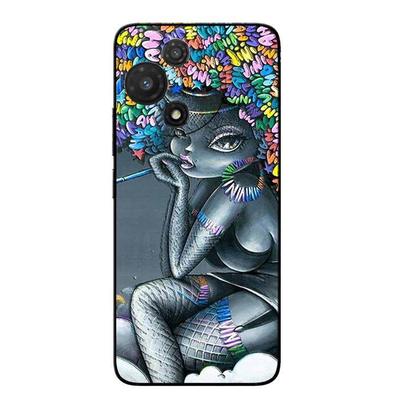 3D Cartoon Emboss Case For TCL 60R / TCL 60 SE NxtPaper Relief Embossed Retro Silicone Covers For 60 SE NXTpaper 5G Anime Bumper