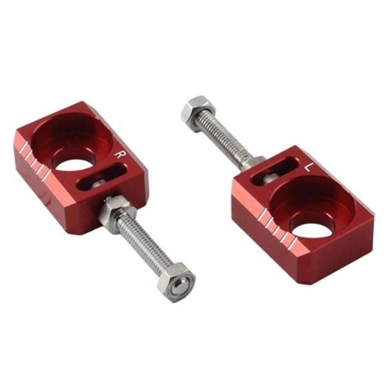 Motorrad Hinterrad Kettenspanner Hinterradachsen Blöcke Aluminiumlegierung Hinterradachsen Nabenabstandshalter