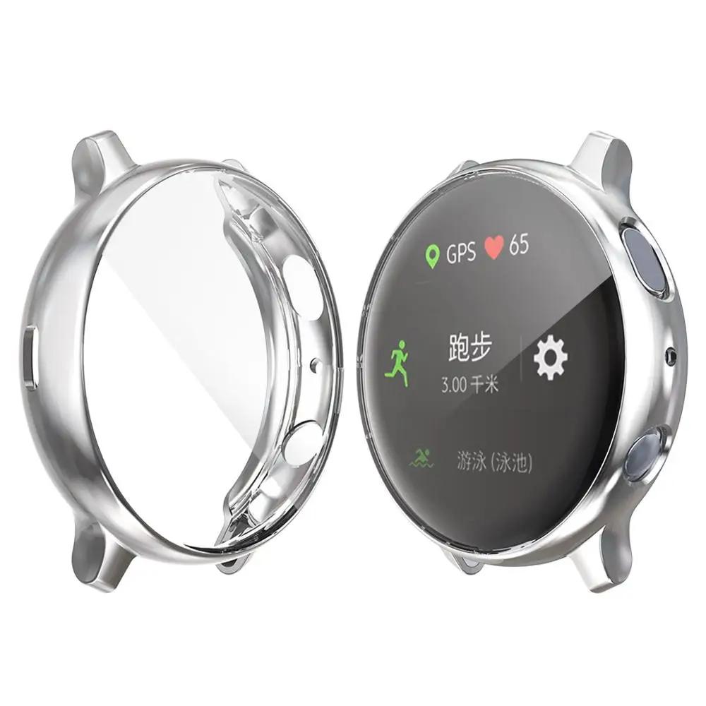 Case for Samsung Galaxy Watch 6 5 4 40mm 44mm Screen Protector TPU All-Around Bumper Protective Cover for Active 2 40/44mm