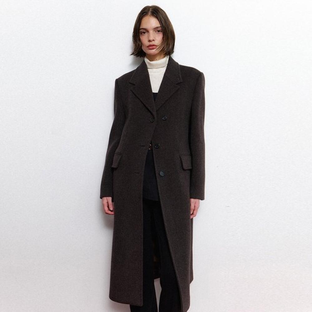 

On On Classic Cashmere Single Coat New5wha28 7j MELANGE BROWN/M_02