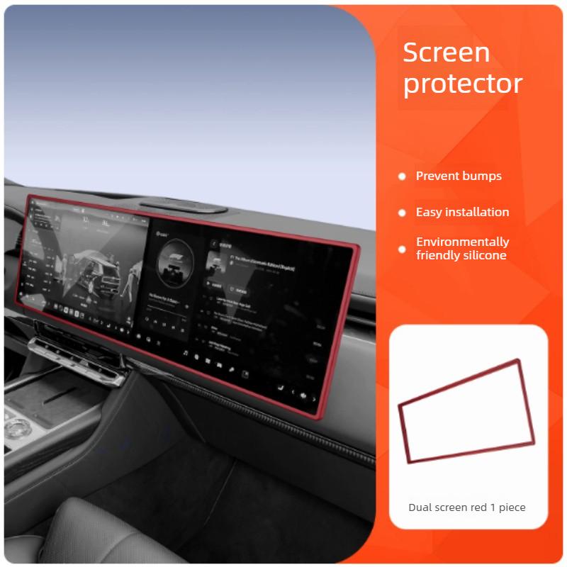 For Zeekr 8X Instrument Central Control Screen Protector Anti-bumping Silicone Interior Modified Auto Accessories Supplies Tools