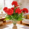 10 Heads Artificial Flower Bouquet With Stem Bridal Bouquets Simulation Hydrangea Floral Arrangement Pink Realistic Silk Flowers
