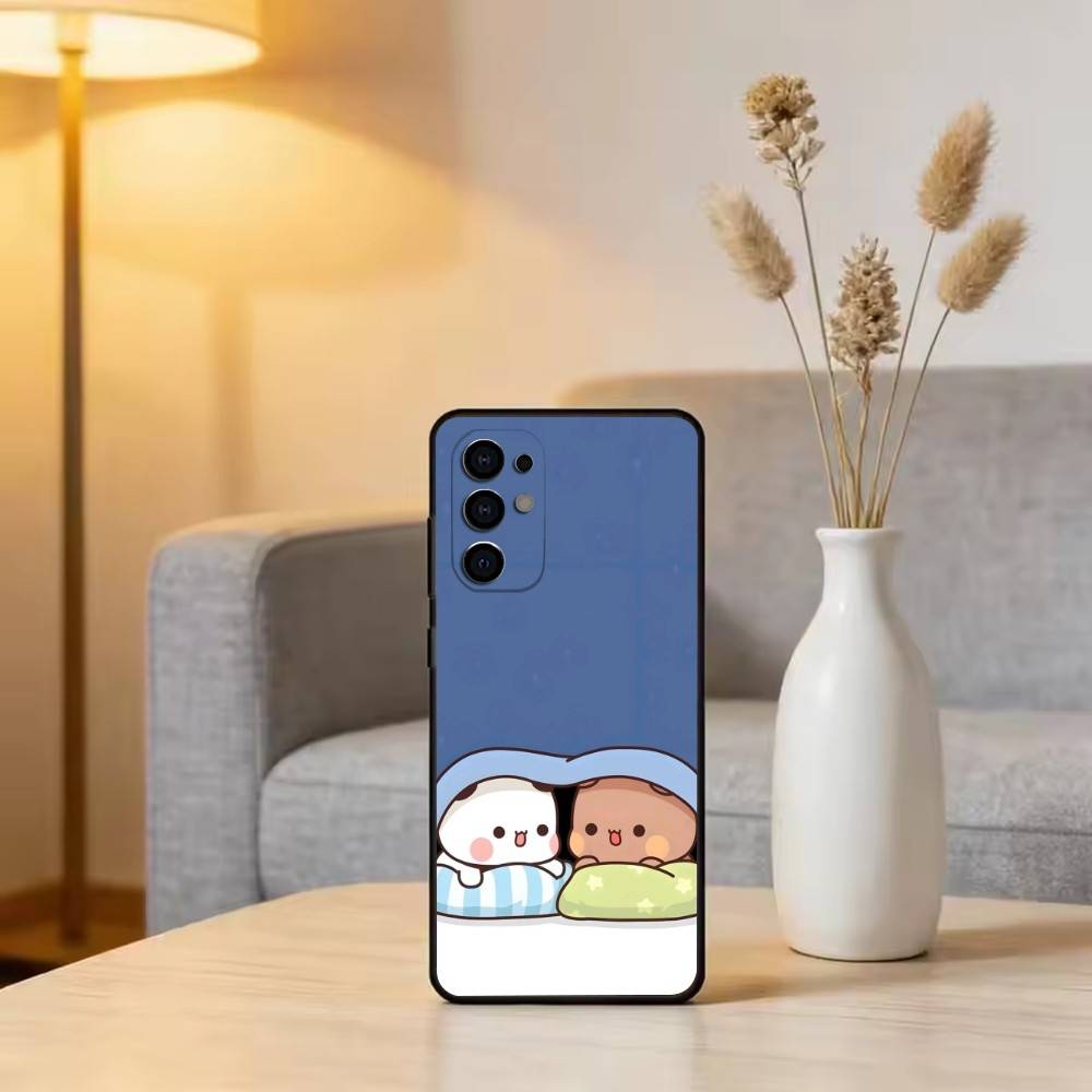 Sweet YiEr & BuBu Phone Case For Samsung S25,S24,S21,S22,S23,S30,Ultra,S20,Plus,Fe,Lite,Note,10,Black Cover