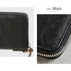 gland round long wallet black [Device] -