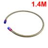 PQY - AN10 1M/1.2M/1.4M Stainless Steel Brained Oil Hose Line Hose Tube With 0Degree 90Degree Swivel Hose End Fitting Installed
