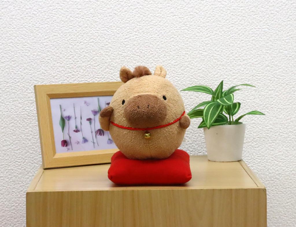 Jucărie de pluș Shinada 2026 Invitație Zodiac Cal Rulant