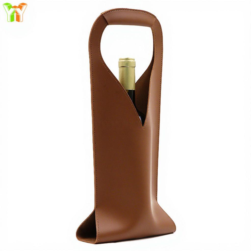 YY RTS Leather Wine Bottle Carrier Bag Elegant Bar Accessories for Wine Gifts for Wine Tote/Bottle Carrier/Bag