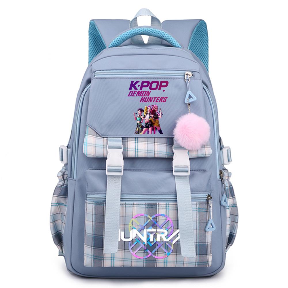 Niedlicher Cartoon K-Pop Aufdruck Rucksack mit großem Fassungsvermögen für Teenager Schüler Mädchen Junge Schultasche Buchtasche Kindergeschenk Damen Wasserdichte Reisetasche Mochila