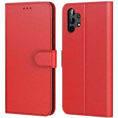 Case - BOOLING - for Samsung A32 5G - Red - Leather Effect - Anti Scratch - Wallet