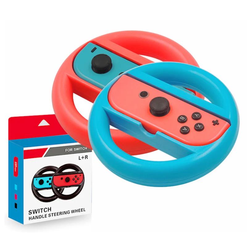 

Pro Tournament Joy-Con Racing Wheels Kit - OEM-Grade SL/SR Button Response & Precision Control Red And Blue Suit