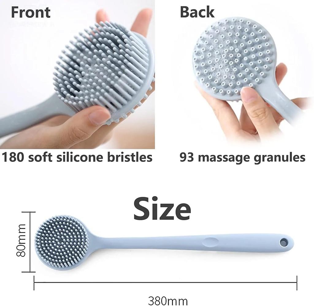 Vaisag House Scalp Massage Brush with Rubber Nodules,Shower Brush, Body Brush, Back Washer, Bath Brush, Back Brush (multicolor)