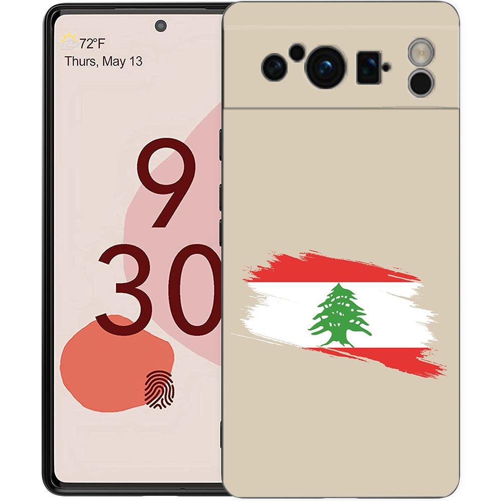 

Luxury Phone Case For Google Pixel 10 9 8 9A 8A 7 7A 6 Pro XL 6A 5G Black Soft Back TPU Cover Lebanon Passport Pixel 9 Pro XL