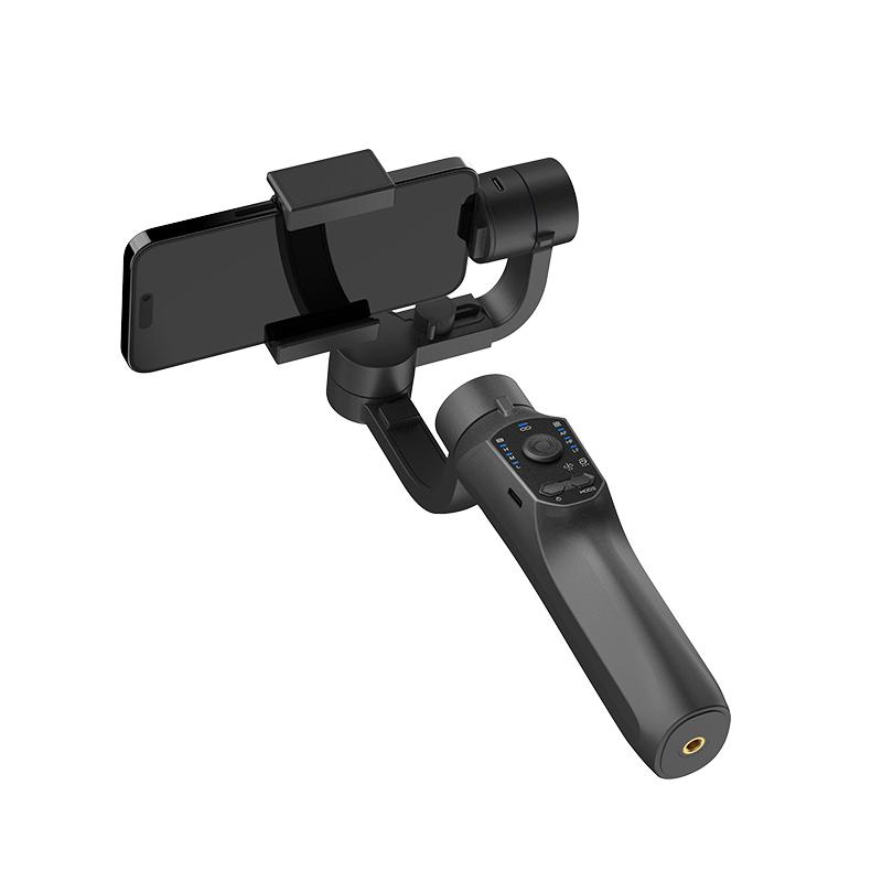 Automatic Smart AI Face Tracking+Fill Light 3 Axis Mobile Gimbal Stabilizer 360 Infinite Vlog Live Travel Video Shooting Gimbal