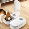 Automatic Cat Feeder Timed Feeding, 350ml Capacity Portion Control Single/Double 48 Hour Timer, Dry/Wet Food Dispenser
