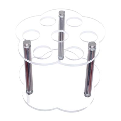 7 Hole Flavor Cartridge Organiser With Acrylic Construction Transparent Spacious Designs Stoarge Rack