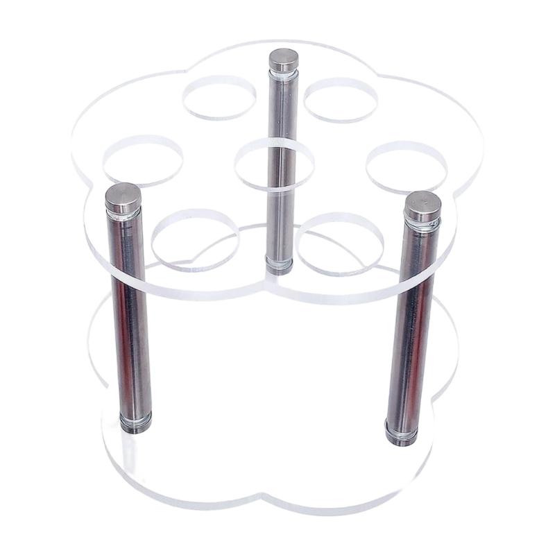 7 Hole Flavor Cartridge Organiser With Acrylic Construction Transparent Spacious Designs Stoarge Rack 1